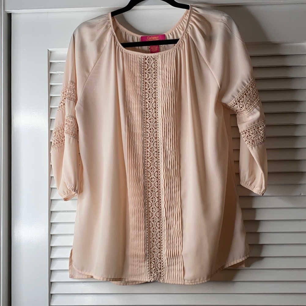 Blush pink blouse